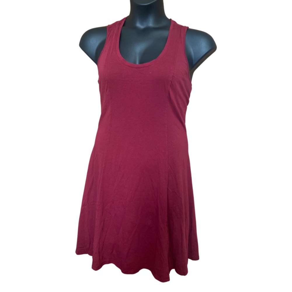 Lattice Back Burgundy dress